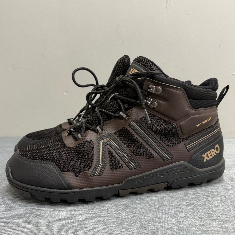 Xero Shoes Xcursion Fusion Men 10.5 Brown Waterproof Minimalist Hiking Boots